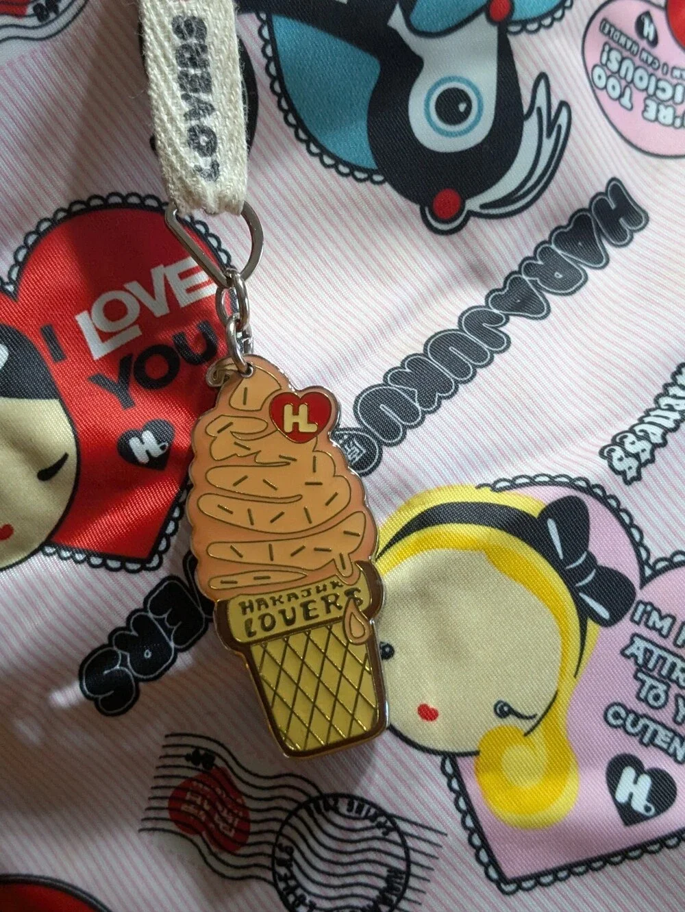 RARE VINTAGE Y2K HARAJUKU LOVERS TOTE BAG
